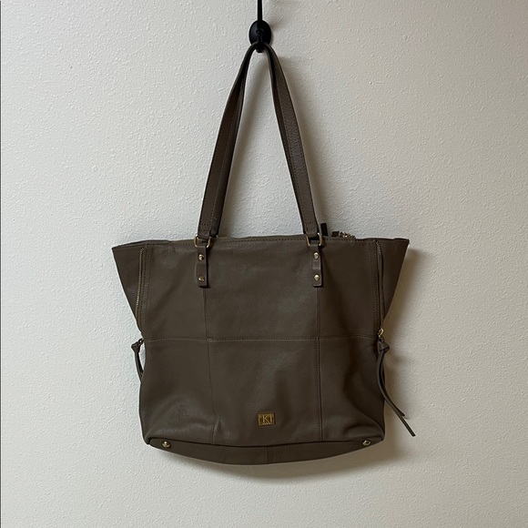 Kooba Handbags - Kooba leather Taupe Tote Bag